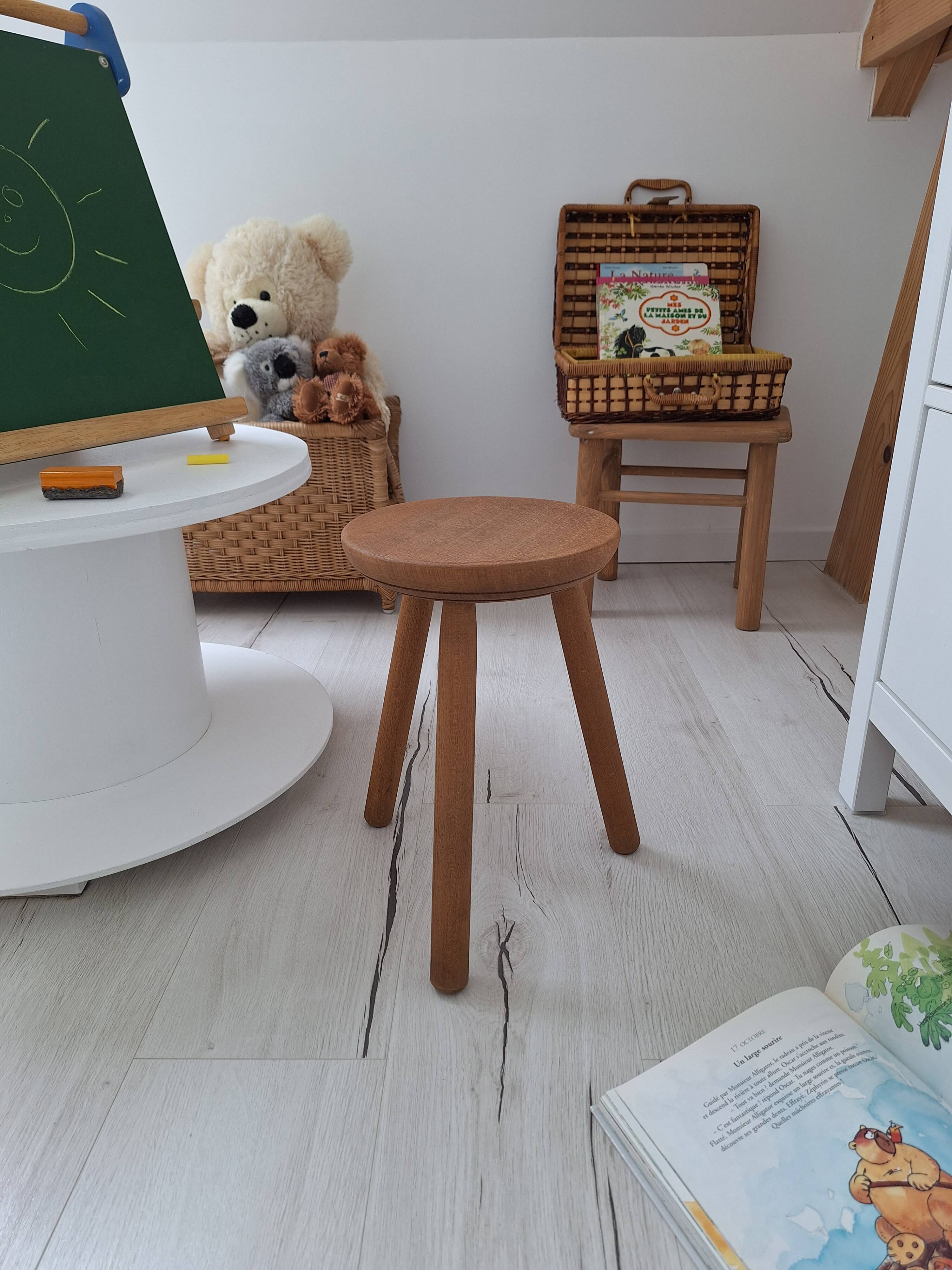 Vintage tripod stool