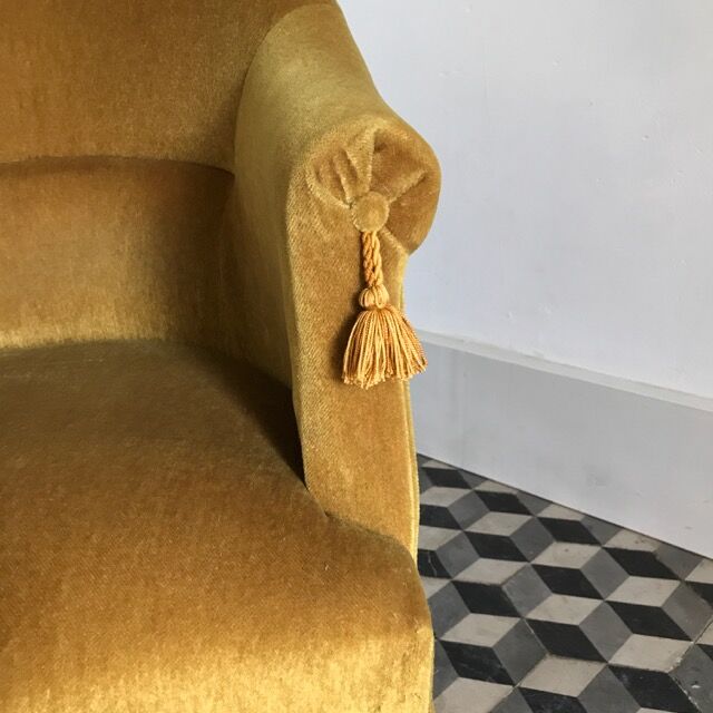 Armchair yellow ochre Toad