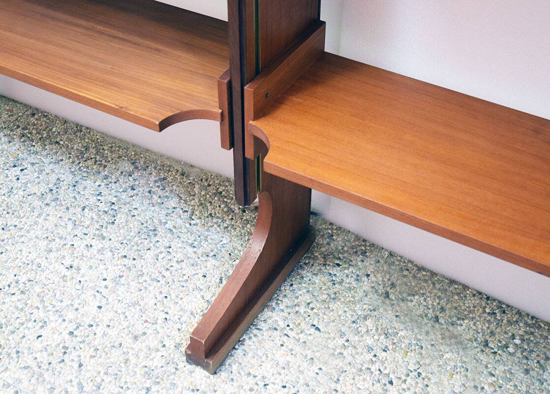 Teak bookcase by Esposizione Permanente Mobili Cantu' 1960s