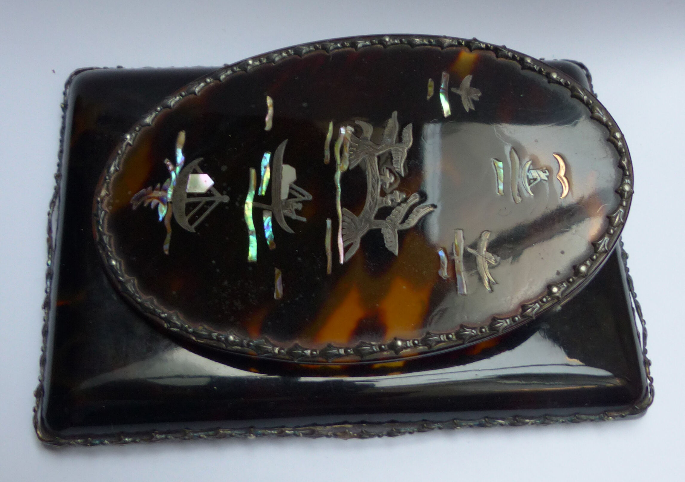 Silver and tortoiseshell letter opener