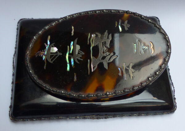 Pince à courrier argent et écaille