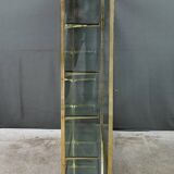 Brass display cabinet with a mirrored back – early 20th century