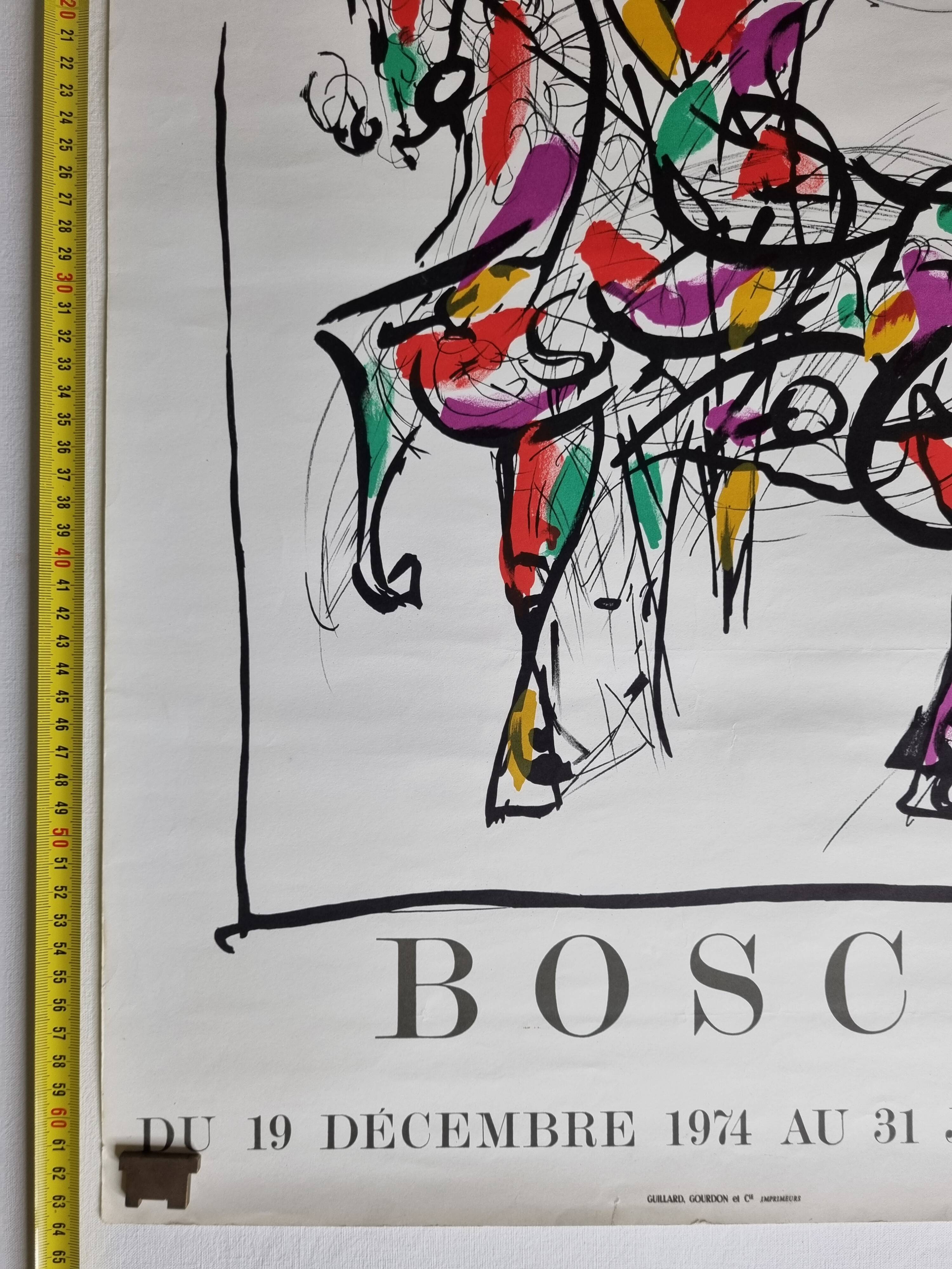 Affiche originale lithographiée "Pierre Bosco", années 70, 64 cm