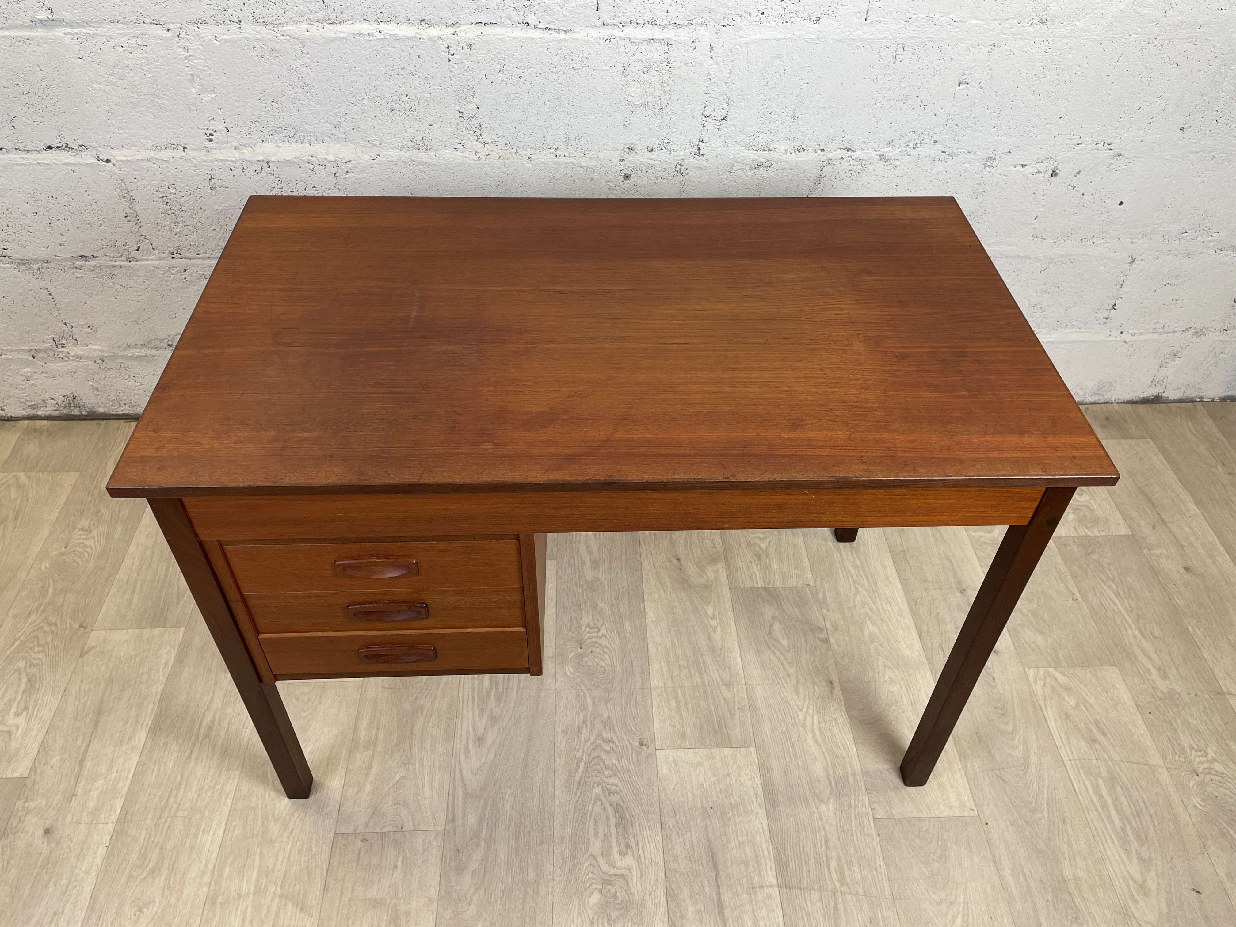 Scandinavian teak desk, 60s