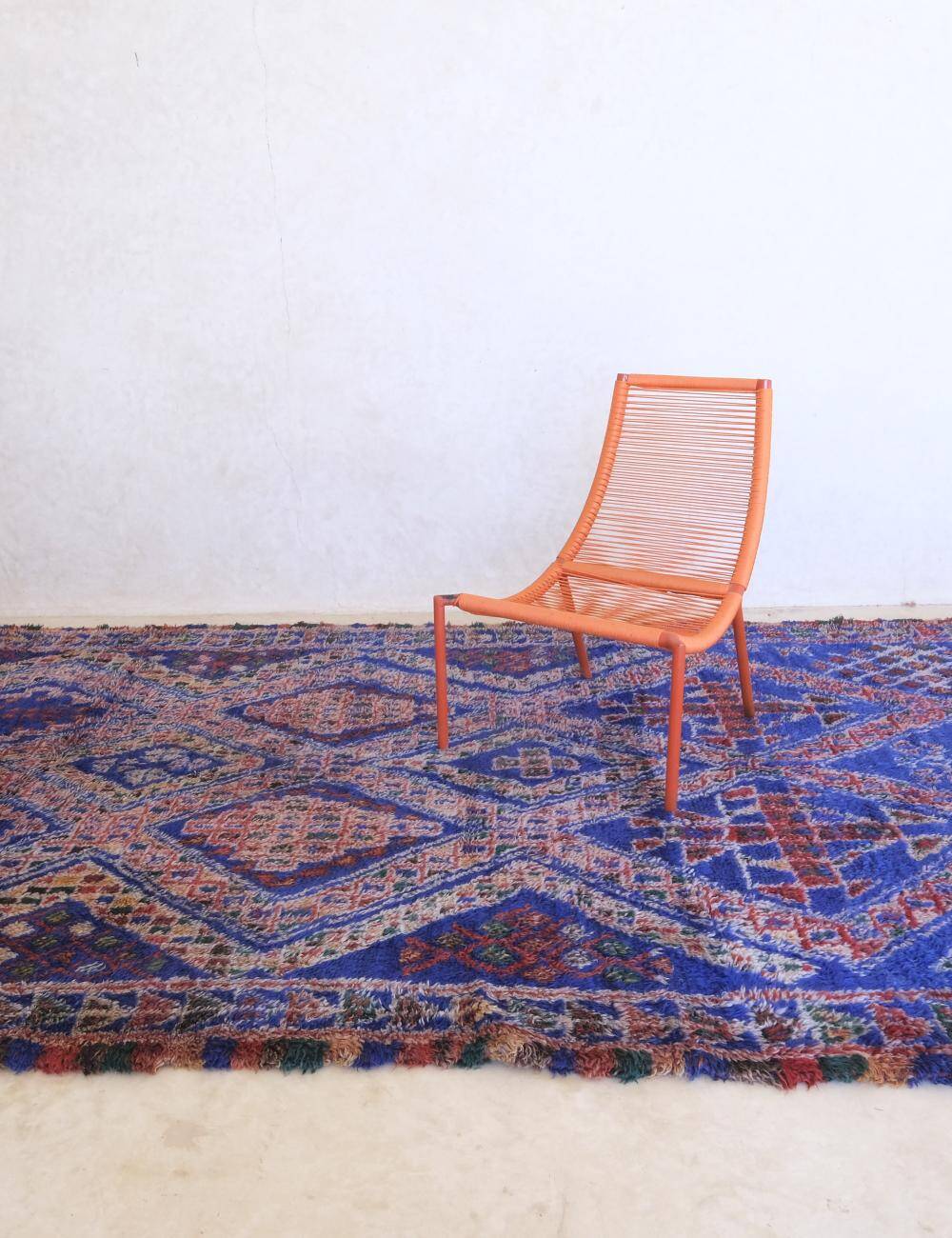 Collector's Indigo Blue Rug - 387 x 195 cm
