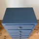 Colourful vintage chest of drawers