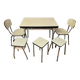 Ensemble table chaises tabouret formica