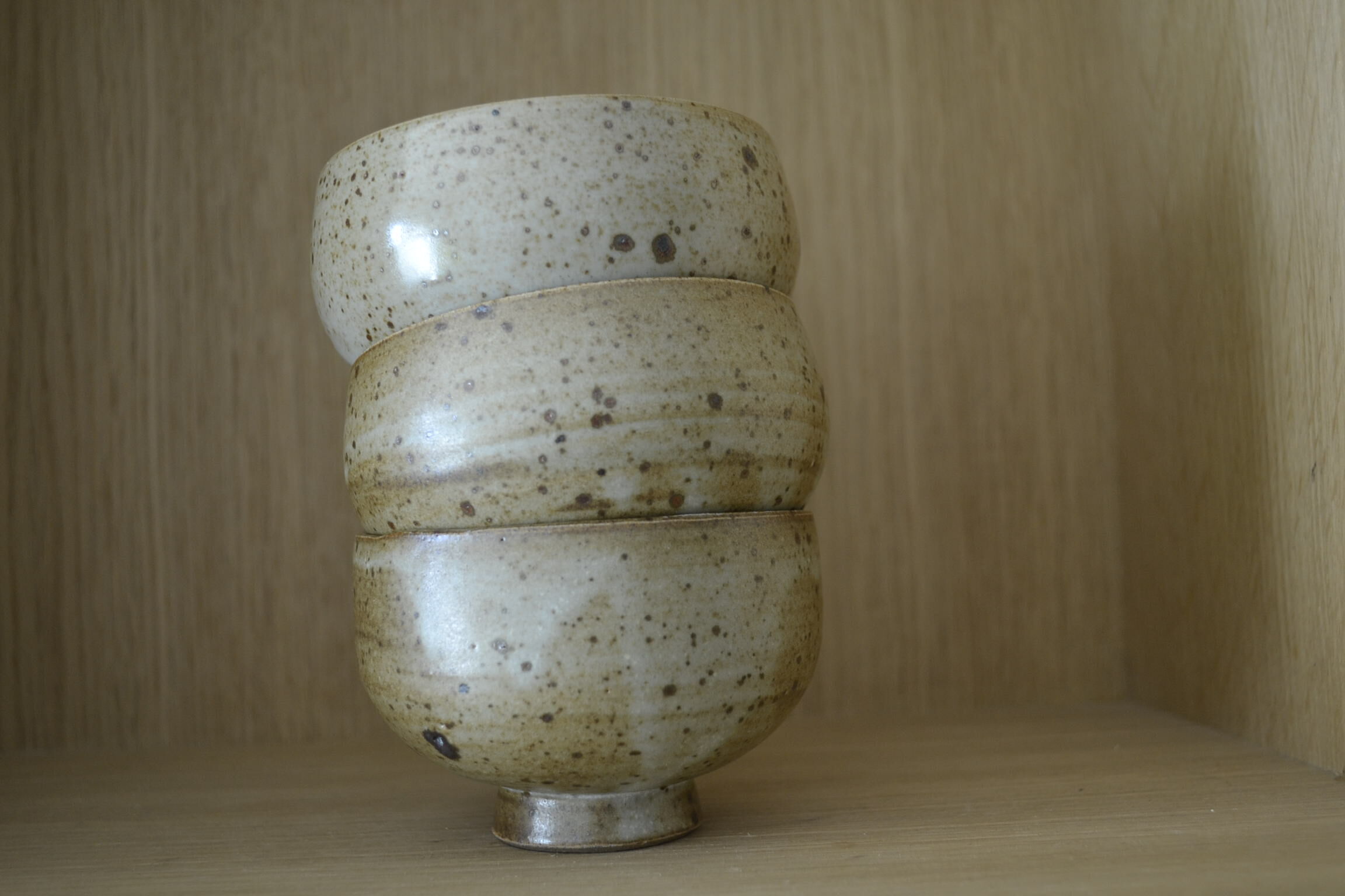 Speckled sandstone bowls