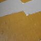 Ocher-taupe relief acrylic paint