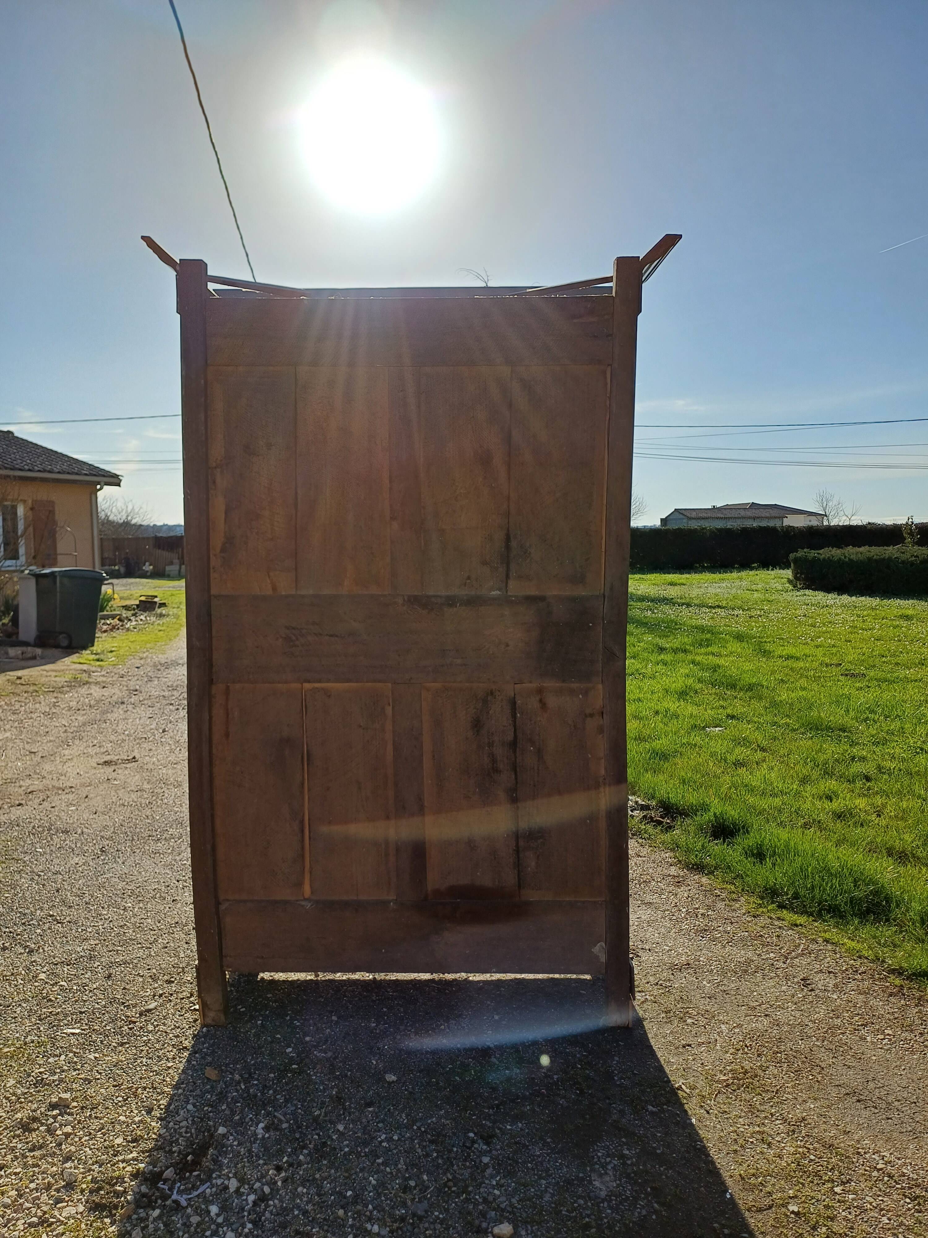 Louis Philippe 19th Walnut Wardrobe
