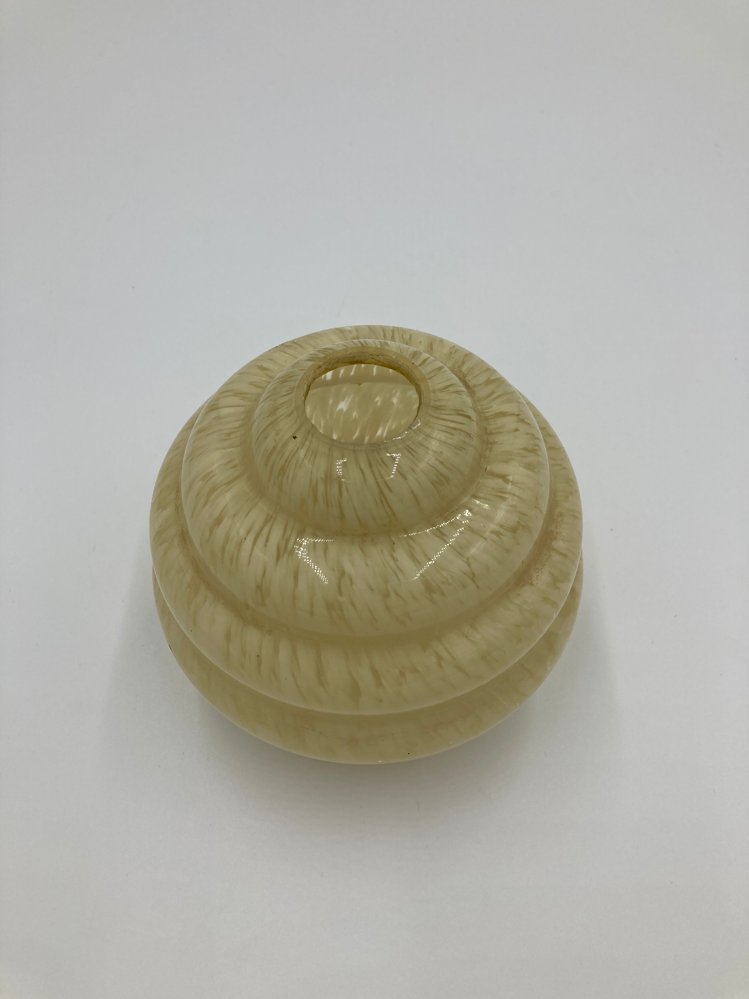 Yellow Clichy glass globe