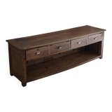 Old trading counter in solid oak – 19th century trade furniture