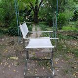Pair of chrome armchairs, 1970