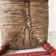 Vintage Spanish low chair in painted wood and straw (Majorca Andalusia)
