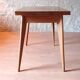 Vintage 60s style portfolio table with compass legs, renovated
