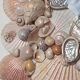 Vintage seashell mirror 31x35cm