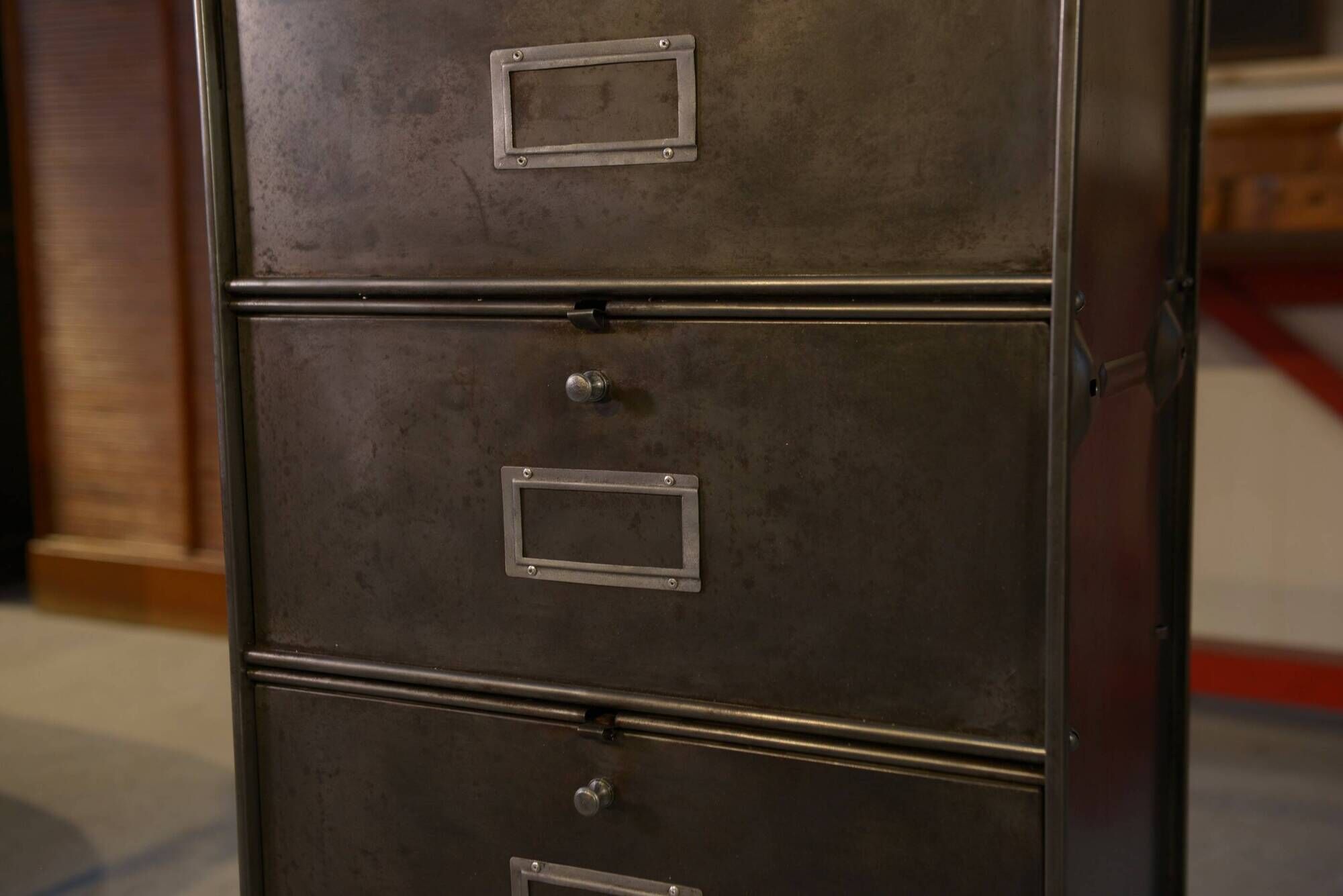 Ronéo 1-column, 5-flap cabinet, French work, circa 1950