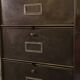 Ronéo 1-column, 5-flap cabinet, French work, circa 1950