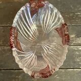 Vintage Crystal Pocket Bowl ANNE HUTTE Rose Decor #D661