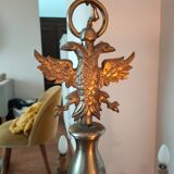 Lustre fer forgé doré