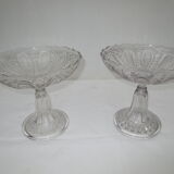 Duo of crystal cuts val saint lambert belgique