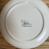 6 Longchamp plates with spiral pattern
