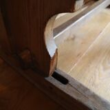 2-seater solid wood school desk