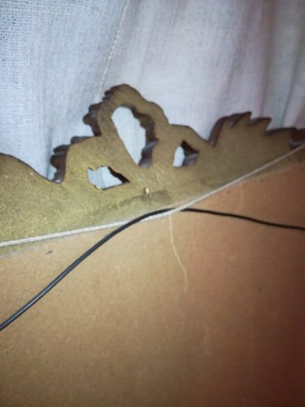 Old mirror in gilded stucco - 100x70cm