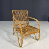 Ensemble de sièges en rotin Art déco, Europe centrale, années 1930-1940