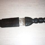 Couteau Touareg avec étui en bois recouvert de cuir 56 cm