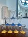 Set of 8 glass ice cream bowls
