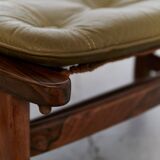 Jean Gillon "Jangada" Lounge Chair & Ottoman for Italma Wood Art, 1968