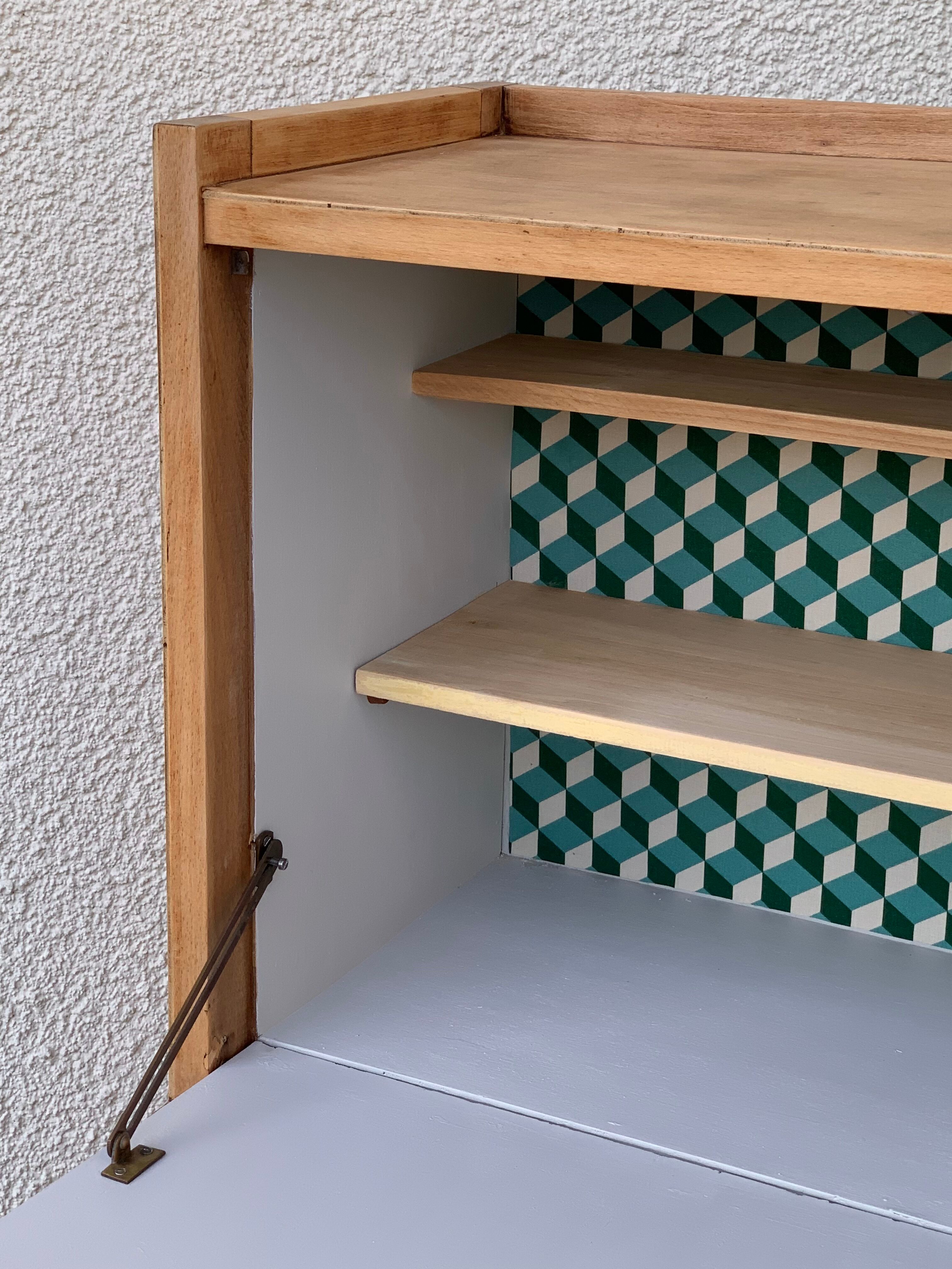 Secretary dresser vintage compass feet 1950