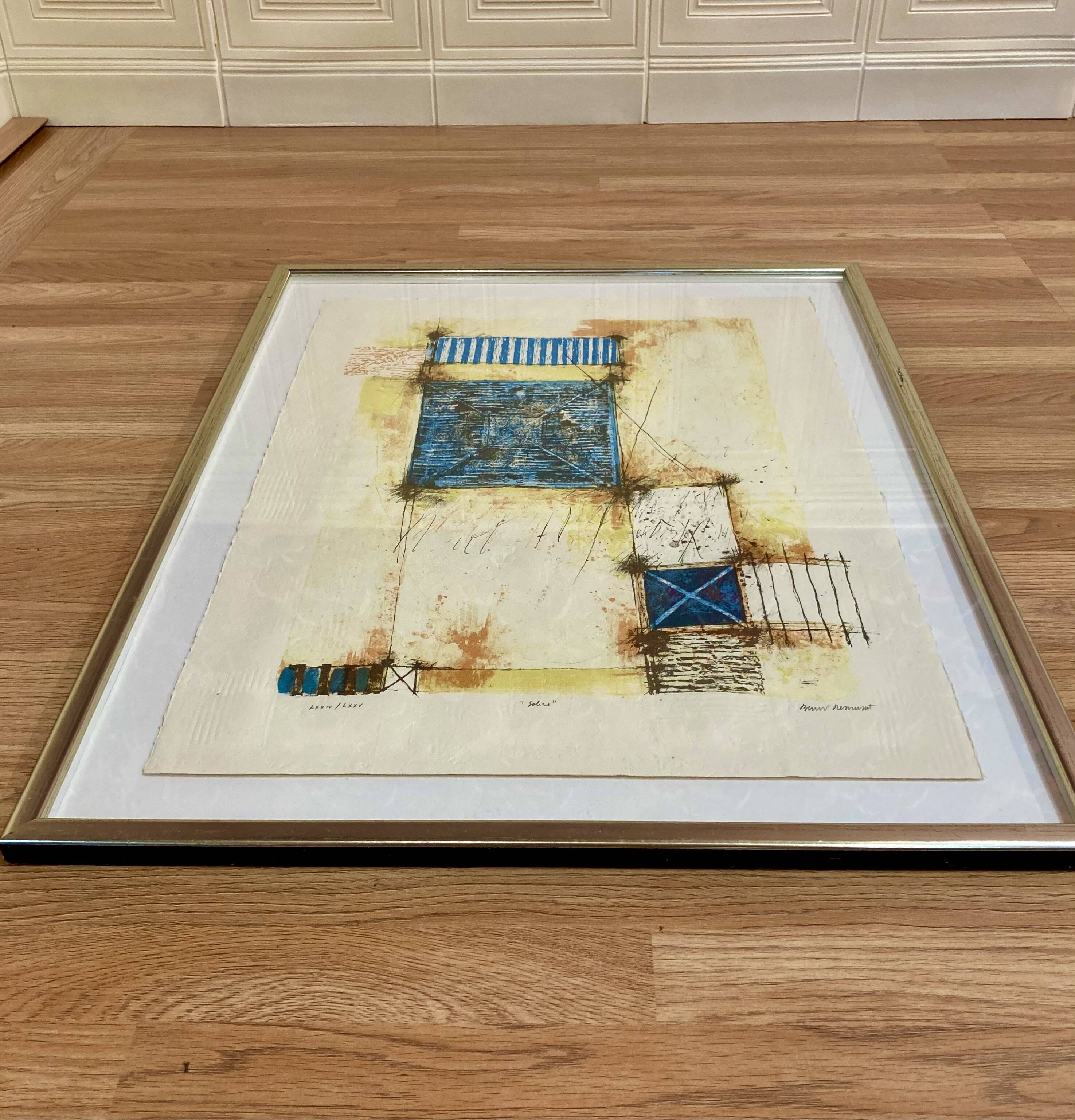 A pair of signed and numbered compositions "BERNARD REMUSAT".