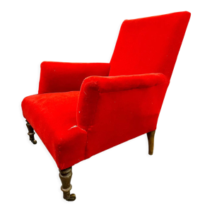 Fauteuil rouge napoleon - lll