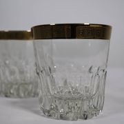 Whiskey Tumbler "Ritz" Glass with 24-Karat Gold Rim from Mäander, 1960s