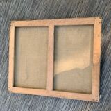 Portrait oil on old canvas