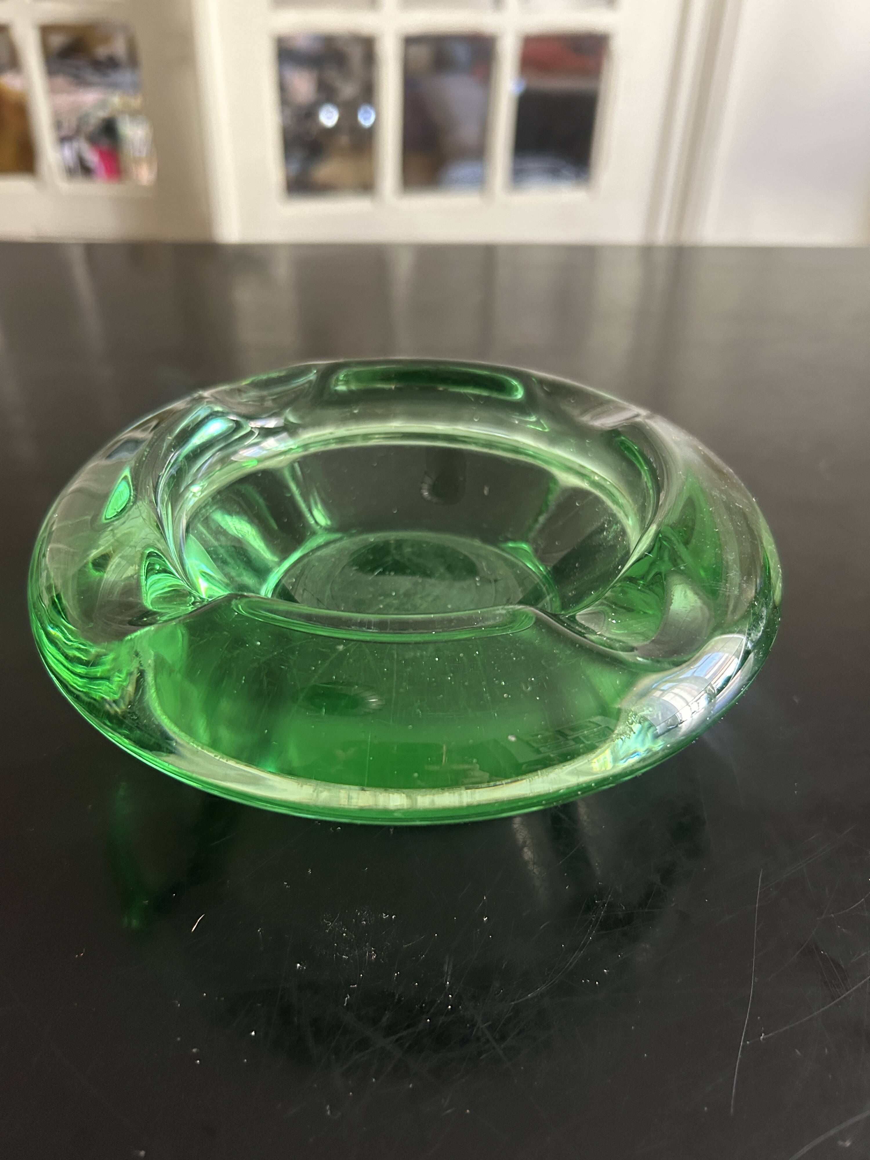 Daum crystal pocket tray