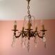 Chandelier with crystal pendants