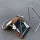 Pascal Mourgue's Biscia chair in cow skin, 70s