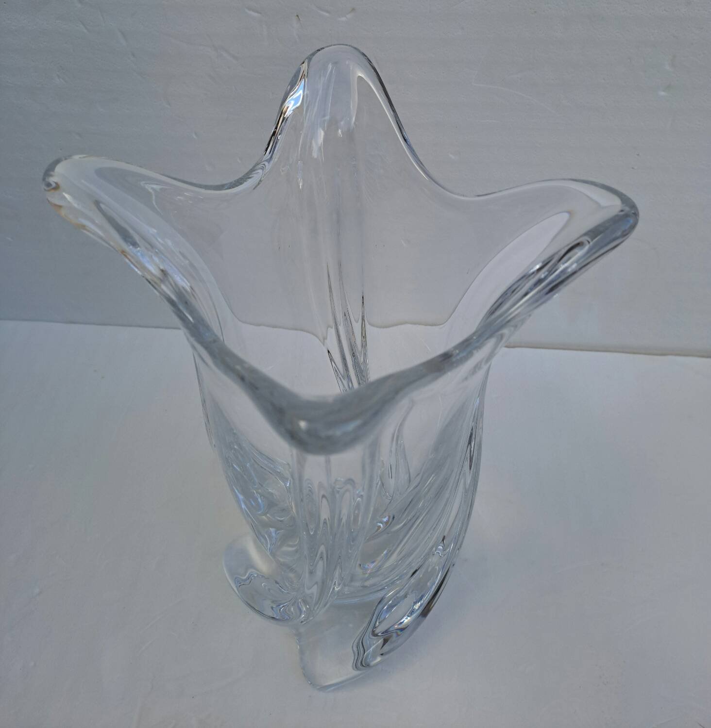 Large Sèvres crystal vase