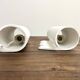 Pair of ceramic wall lights, circa 1990