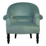 Fauteuil crapaud authentique XIXème restauré