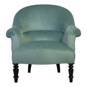 Fauteuil crapaud authentique XIXème restauré