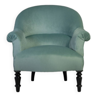 Restored authentic 19th century toad armchair