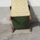 Chair 50s green floral fabric