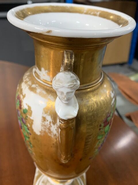 Empire period porcelain vase
