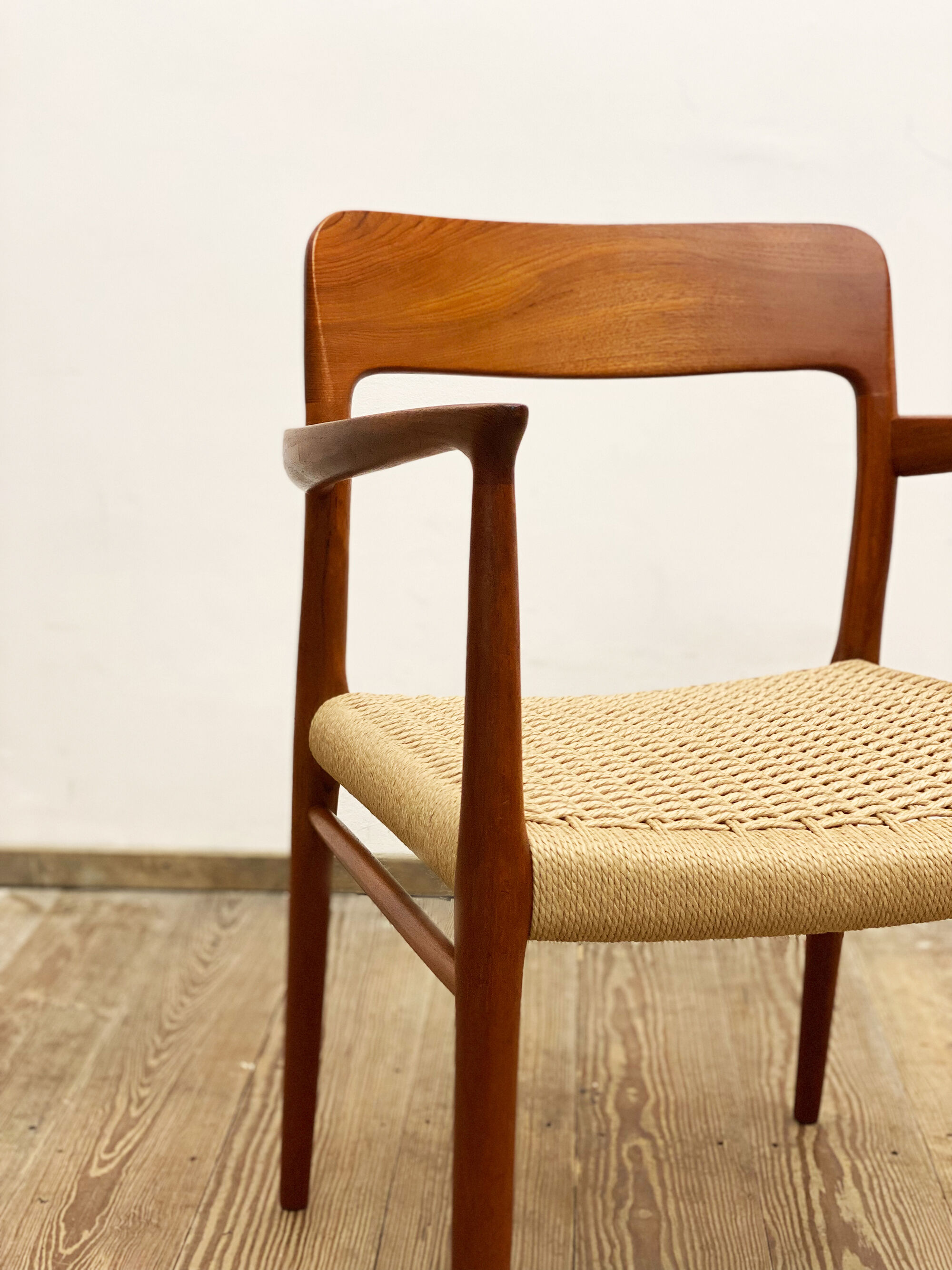 Mid century teak armrest chair by Niels O. Møller for J.L. Moller, Model 56, Denmark, 1950s