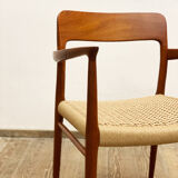 Mid century teak armrest chair by Niels O. Møller for J.L. Moller, Model 56, Denmark, 1950s