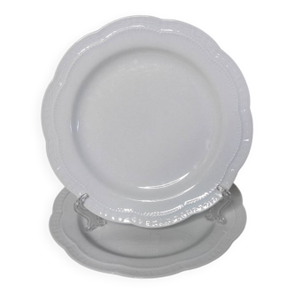 Dessert plates in porcelain